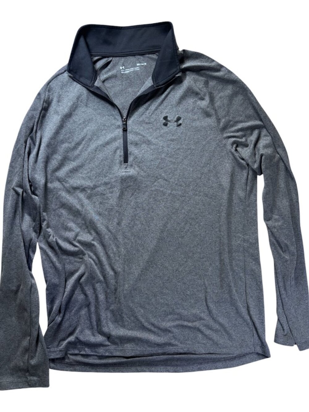 Under Armour Men's Gray 1/4 Zip Pullover Loose Fit Long Sleeve M (313)